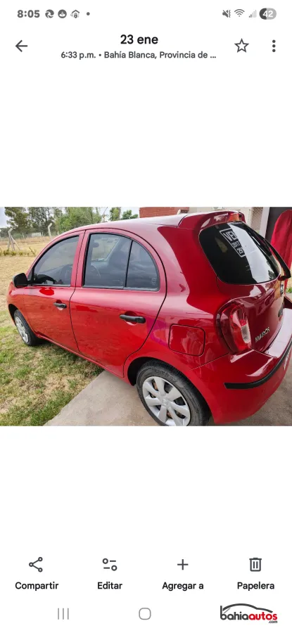 Nissan March 2017 usado en Bahía Blanca - foto 1
