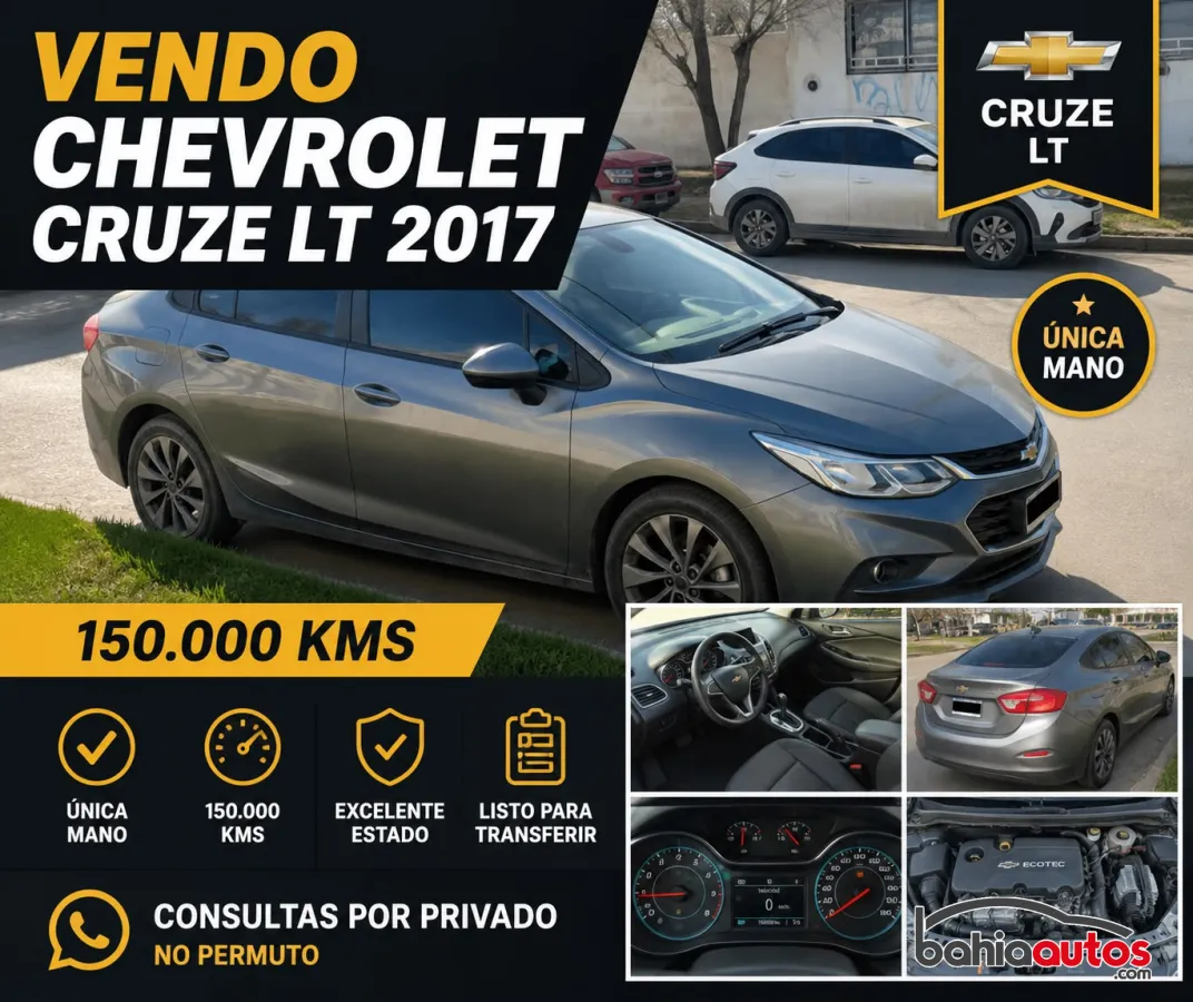 Chevrolet Cruze II 2017 usado en Bahía Blanca - foto 1
